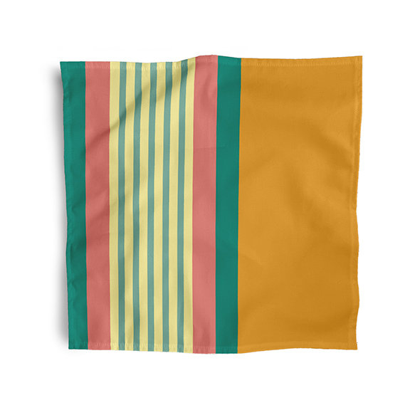 Zearing Polyester Square Napkin, Sunny Mustard