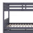Full Over Full Rubber Wood Bunk Bed With Trundle, Convertible To 2 Full Size Beds, With Twin Size Trundle-106342056