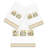 Ensemble de serviettes 3 pièces en coton turc-70378849