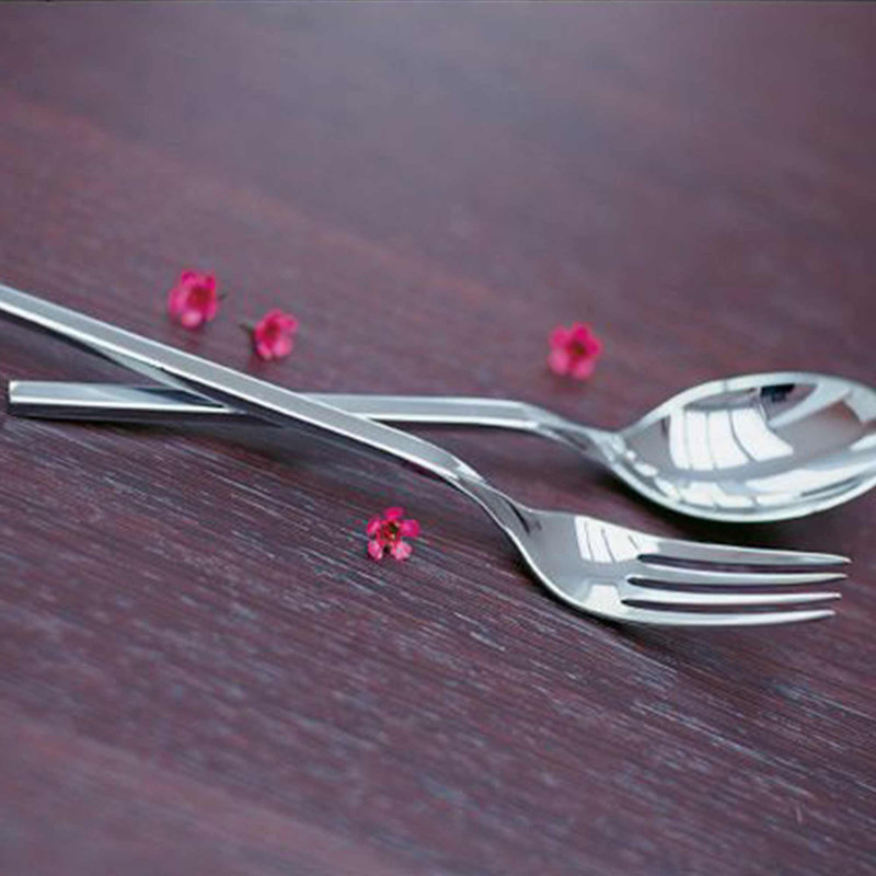 New Wave 5 Piece Stainless Steel Flatware Set, Service for 1