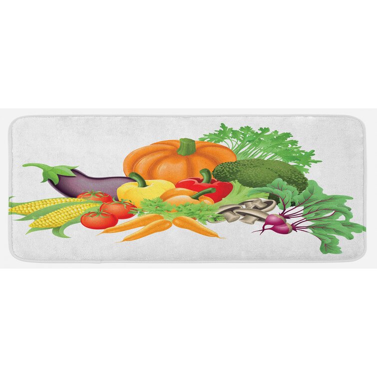 Fruit and Vegetable Kitchen Mat