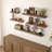 Solid Wood Floating Shelves，Rustic Wooden Wall Shelves-501930270-497772438