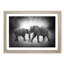 Elephants Crossing Paths in Abstract - Picture Frame Painting Print-55725557-55725559
