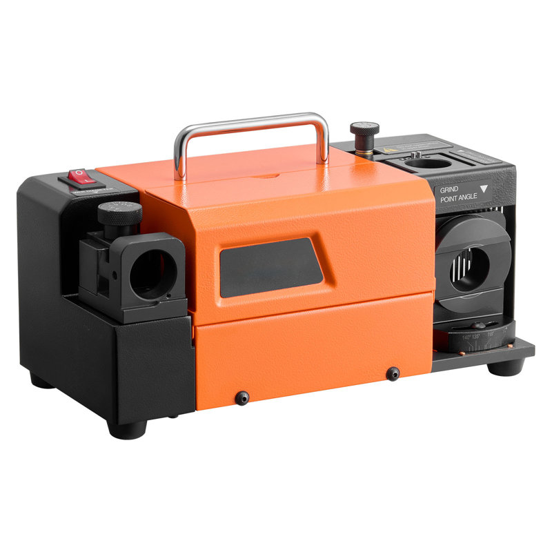 Affûteur de forets MR-13B +, affûteur de meuleuse de 3 à 15 mm avec angle de soulagement des lèvres réglable et angle de point de 95 ° à 135 °, affûteur rapide à 5800 tr / min avec 13 pinces, roues CBN et SDC