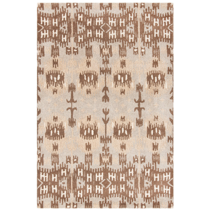 Tapis en laine touffeté à la main Carpenter, Rectangle 4 pi x 6 pi