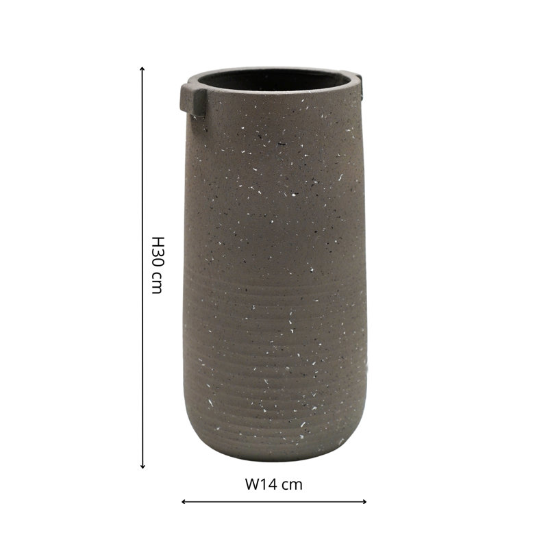 Aurora Handmade Cachepot, Slate Grey