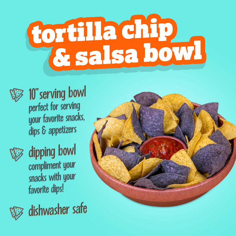 Taco Tuesday Plastic Chips And Dip Platter