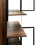 Vitrine avec porte en verre 70 po, 5 tablettes de rangement réglables, trois modes d'éclairage, idéal pour les espaces de vie 70 5