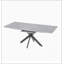 Table de salle à manger extensible 62,4 "à 78,15", pieds en X modernes-1986656154
