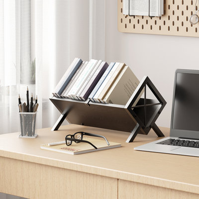 Record Storage Rack, Multi-Functional Organizer for Albums, Magazines & Books, Stylish Display Stand for Home by Ebern Designs
