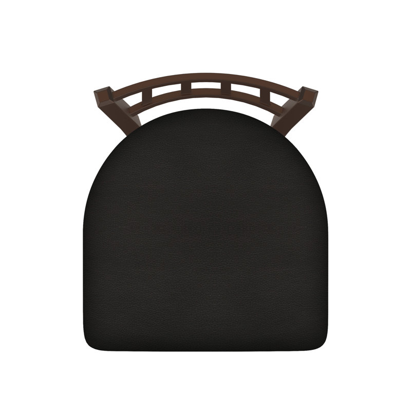 Chaise Contessa 610, Vinyle - Vinyle noir, Bronze
