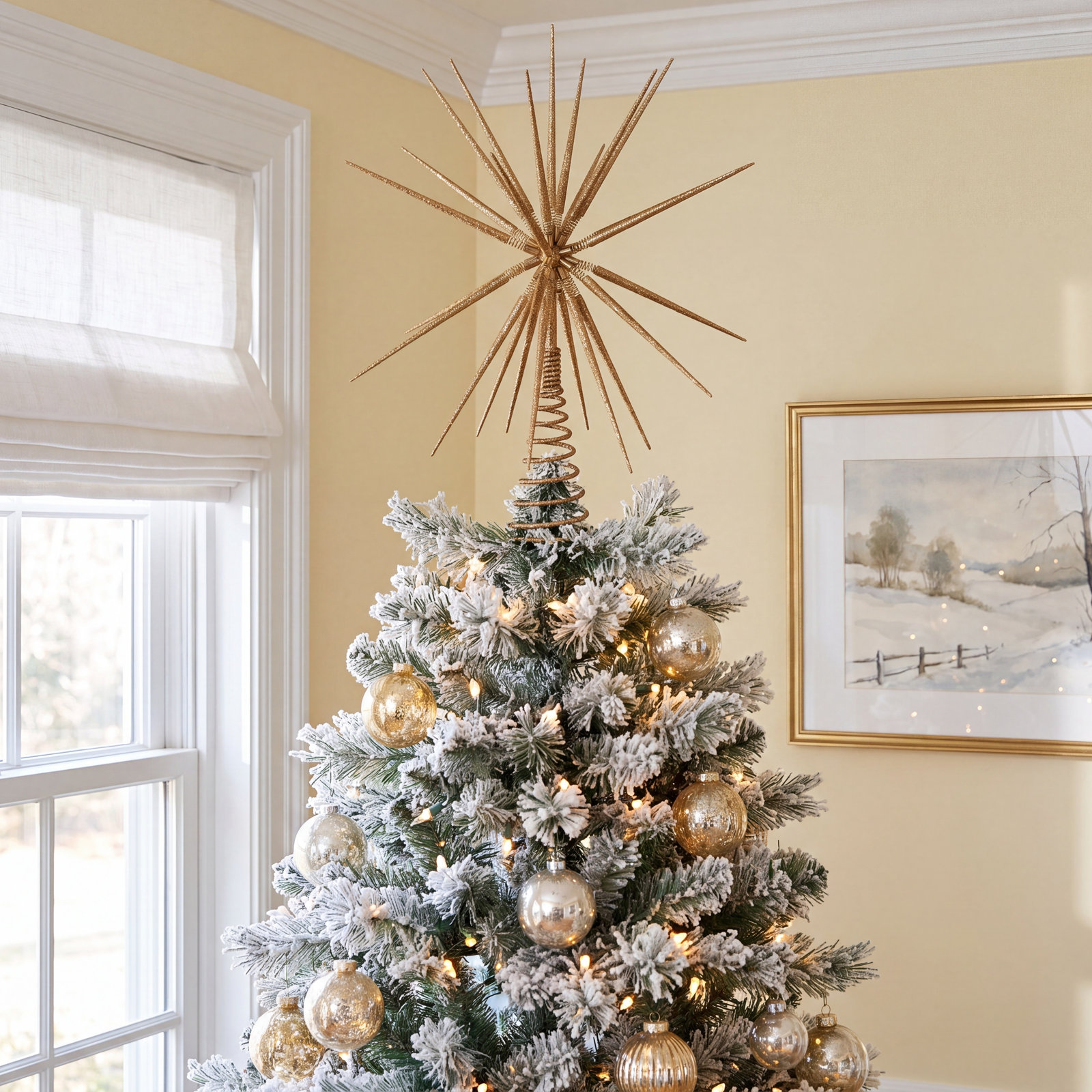 16" Tree Topper, Champagne