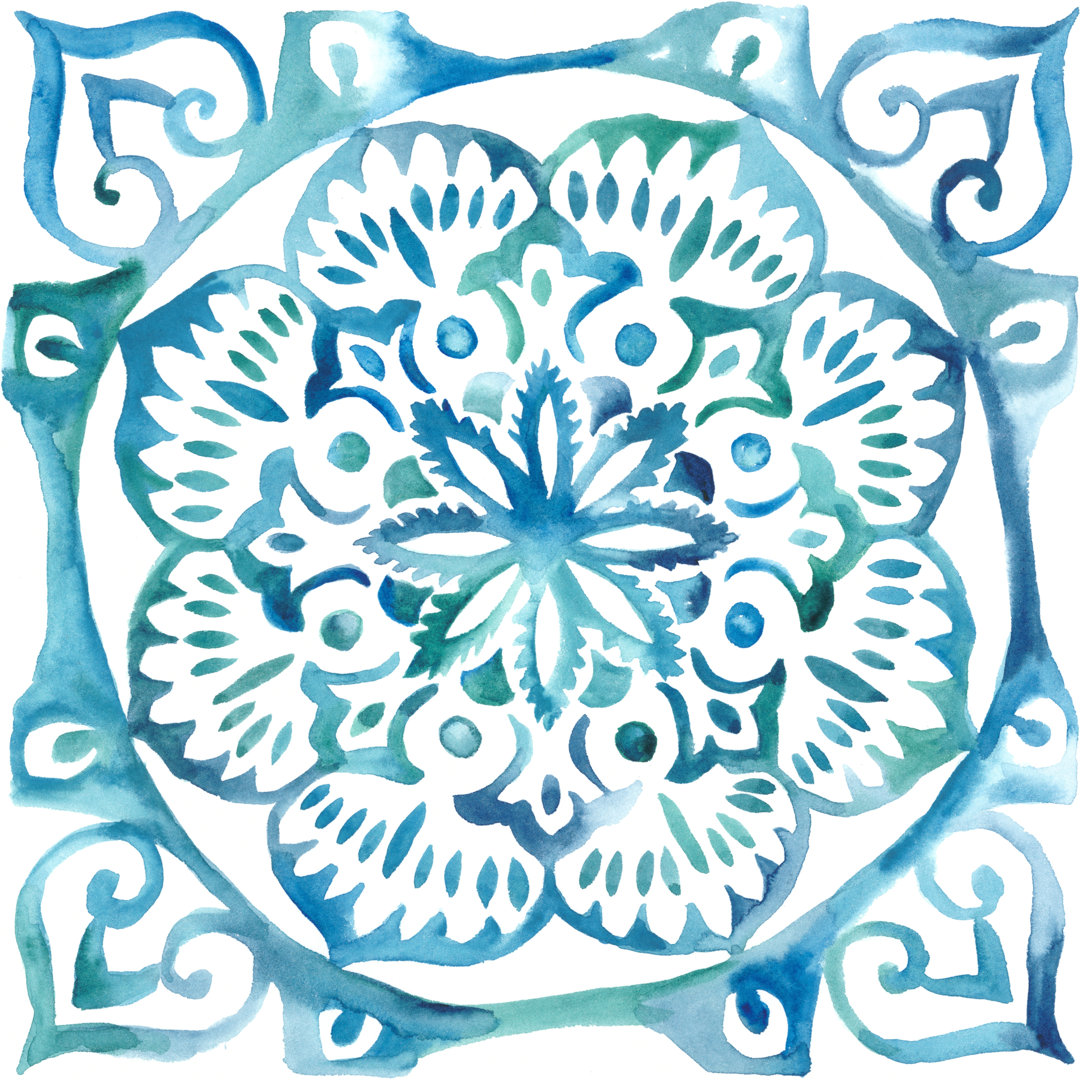Meditation Tiles III by Chariklia Zarris - Wrapped Canvas Painting
