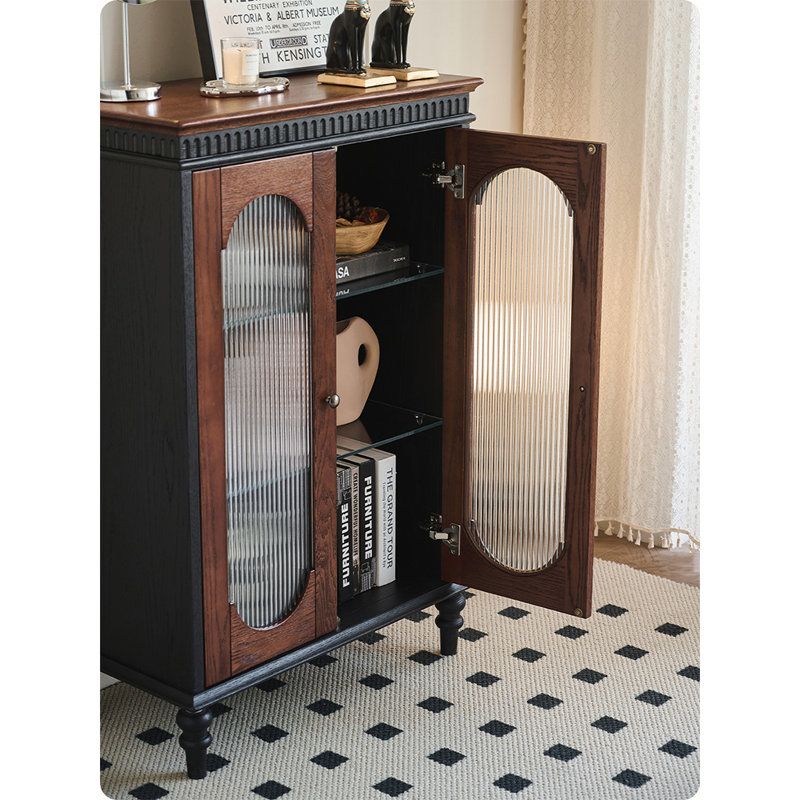 Petite vitrine sur pied rétro Vintage