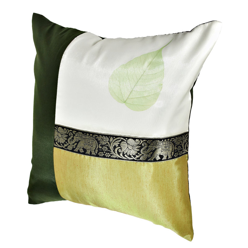 Housse de coussin en coton 16 po, Vert