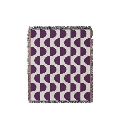 Demi Geometric  Cotton Throw Blanket