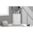 Bathroom Cabinet Triangle Corner Storage Cabinet With Adjustable Shelf Modern Style MDF Board-755820901