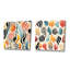 Corvon - Ensemble de 2 collages carrés abstraits-102163543-102163545