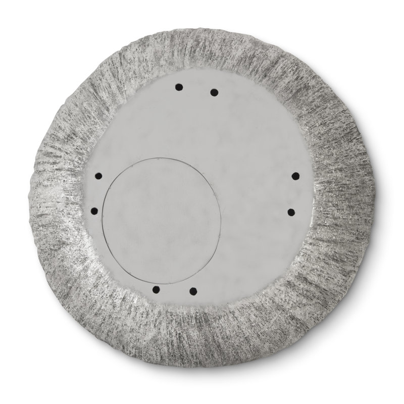 Dimensional Convergence Coastal Accent Mirror, Silver Leaf
