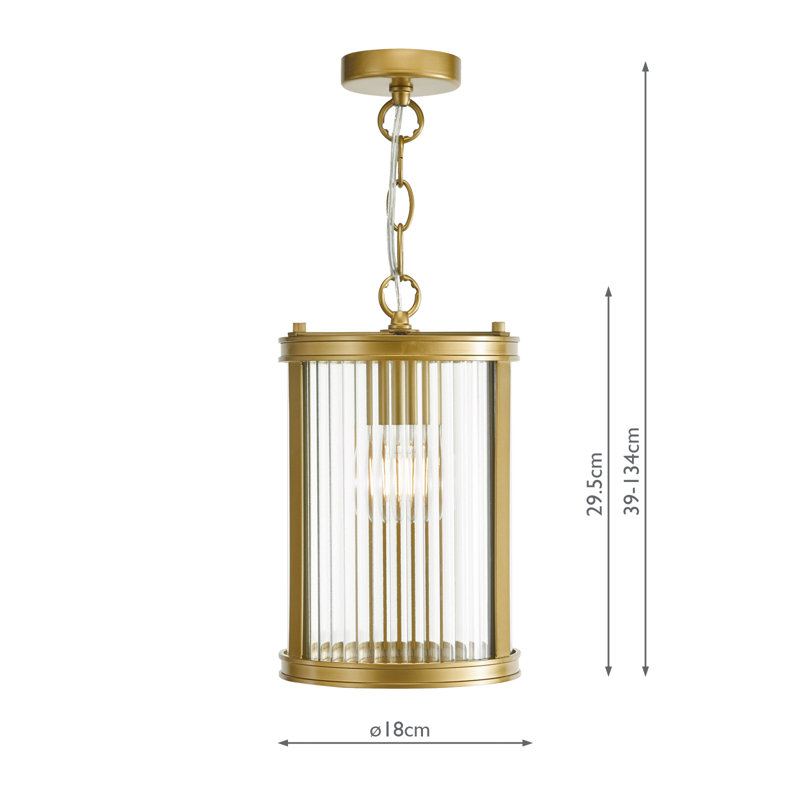 Bianka 1LT PENDANT, Satin Bronze