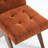 Turfed Linen Upholstered Dining Chair Armless Parsons Side Chair With Solid Wood Legs-109248750