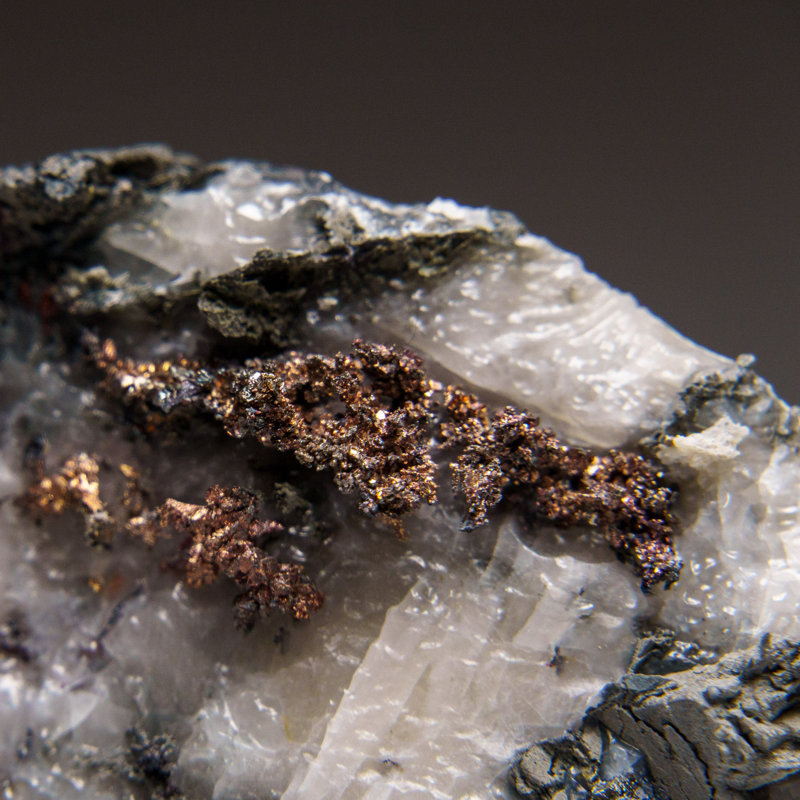 Silver On Calcite Crystal Cluster  Matrix From Bouismas Mine, Zagora, Morocco