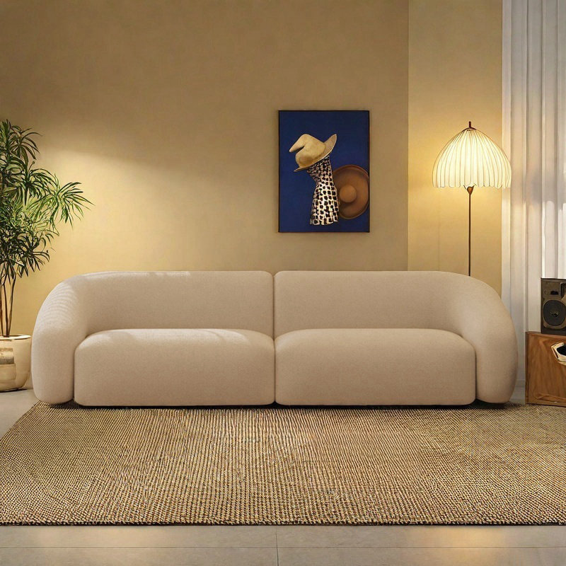 Creative inline sofa, 4, 25.59" H x 110.24" W x 29.53" D