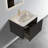 Modern Bathroom Vanity: 24" With Striped Black Oak & White Ceramic Sink - Sleek Design Floating Vanity Brushed Oak, Sophisticated-1606087228-1606087231