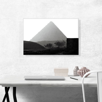 " Black And White Pyramid In Cairo Egypt "