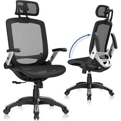 Office Chair Ergonomic Desk Chairs with Adjustable Lumbar Support