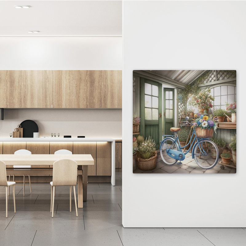 Art floral dans un jardin, H 48 po x l 48 po