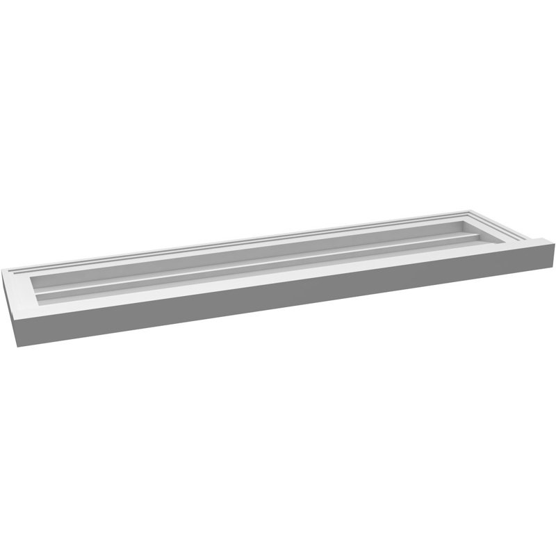 Cadre de seuil Brickmould, brun clair apprêté, H 12 po x l 42 po x P 2 po
