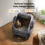 Bac à litière autonettoyant Oneisall pour chat: entrée supérieure ouverte, capteur de sécurité à 4 couches, doublure lavable facile à nettoyer, poubelle de 11 L, sacs de déchets de 40 pièces avec tapis pour plusieurs chats