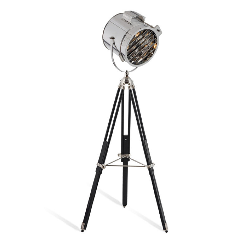 Lampe trépied 60 po Dyonna, Chrome