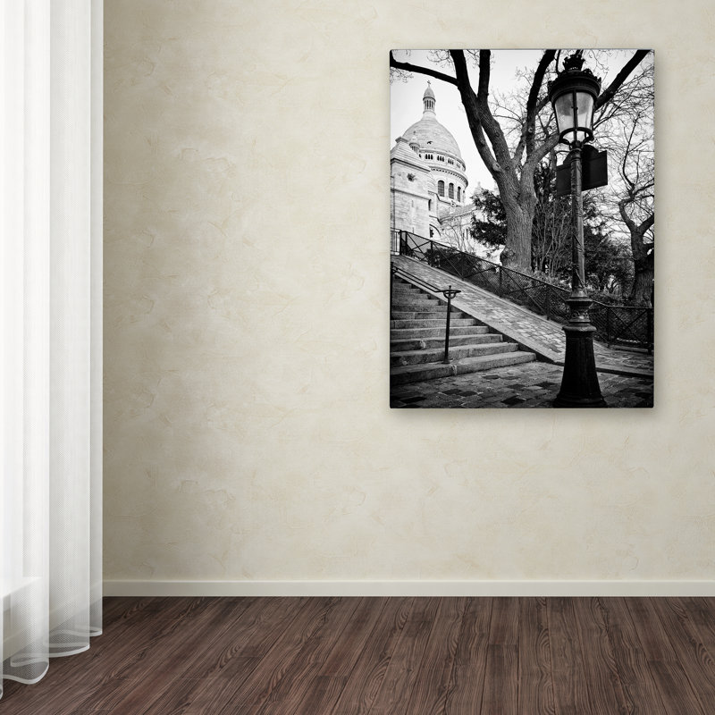Montmartre france, reproduction de photo sur toile tendue, H 19 po x l 12 po x P 2 po