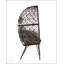 Chaise longue en osier et tissu Aeven, durable et confortable