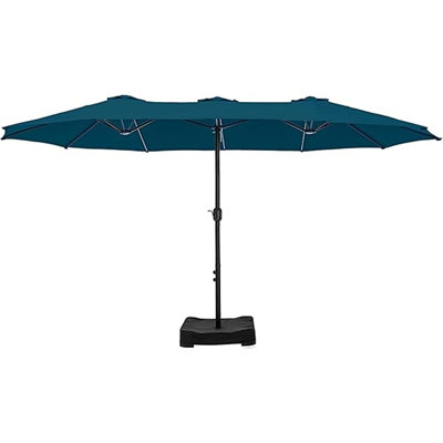 Parasol de patio double face avec base incluse