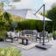 Nadasha - Hemsby 3 Piece Sofa Set with Gas Adjust Table and Cushions