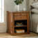 Wadeeah Traditional Nightstand With Built-In Power Station And LED Light Strip