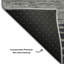 Tapis gris Tweedy lavable à la machine Premium-312005264