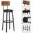 Reames Bar Table Set, Counter Height Table with 4 Bar Chairs, 5-Piece Pub Table Set-2136626665