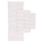 Tapis pour salle de bain 17 x 24 po Blush, 100% rayé, fabrication, envers antidérapant, motif à rayures lavable à la machine