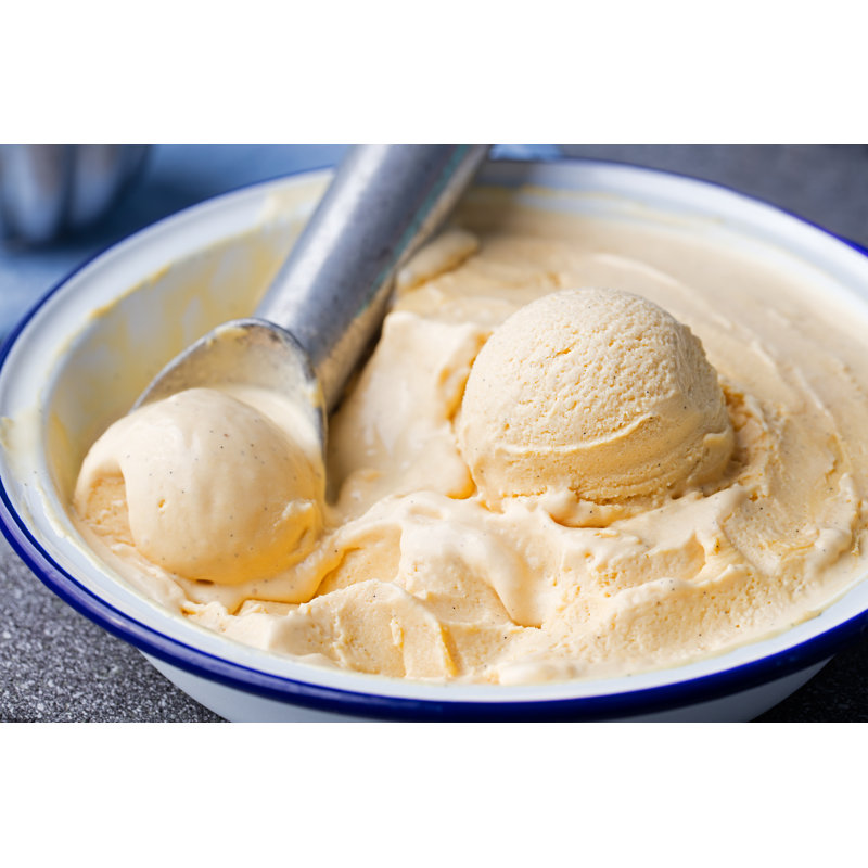 Caramel Ice Cream - Wrapped Canvas Print, 20cm H x 30cm W x 3.8cm D