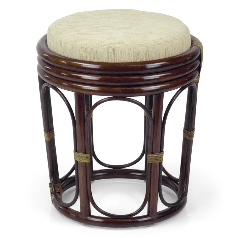 Tabouret de coiffeuse Adero, Brun foncé