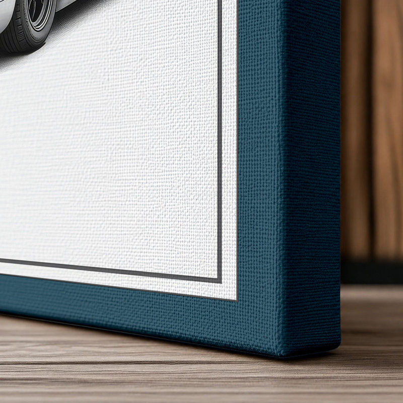 Print, 24x16 - 61.0 x 40.6 cm, Teal Border
