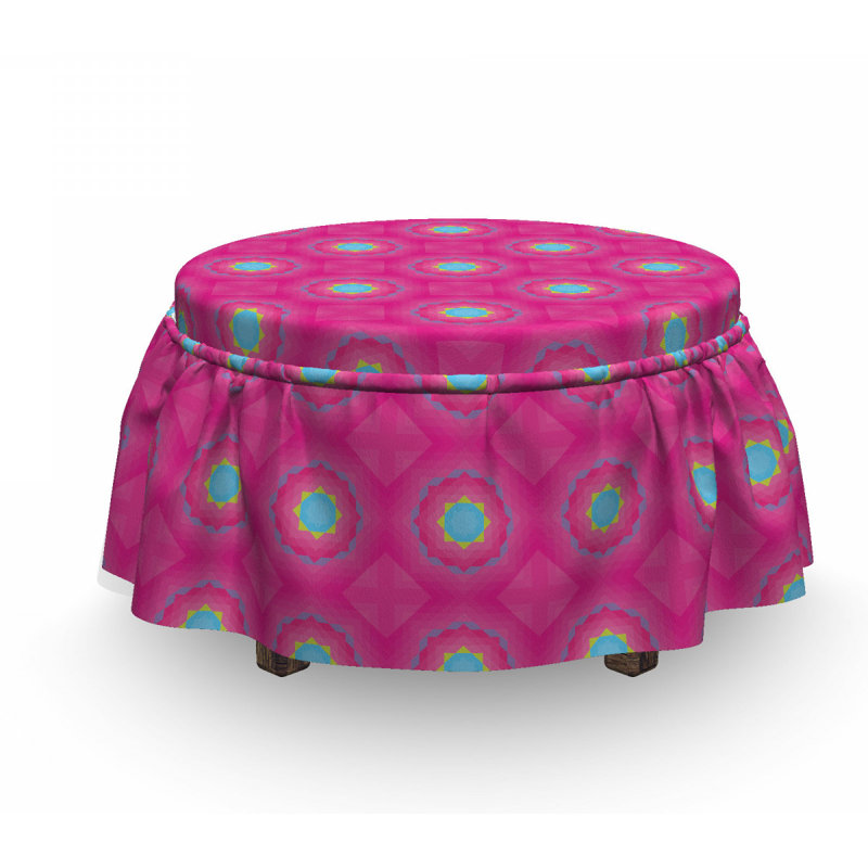 Housse pour repose-pieds triangles geometric shapes