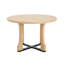 Table de salle à manger de 48 po de style rond. Sièges 4. Fabriqué en bois massif et résistant aux égratignures et à l'eau. Facile à assembler. Convient pour les cuisines. Bois de frêne naturel éblouissant. Table de l 48 po x P 48 po x H 31,11 po
