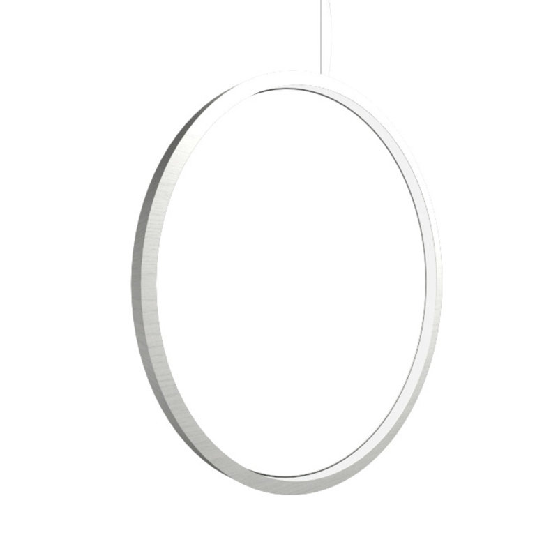 1 - Light LED Pendant, Organic White, 27.56" H x 27.56" W x 1.17" D