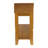 Contemporary  Chairside Table With Lower Shelf Wedge Shape Solid Wooden Furniture  Side Table