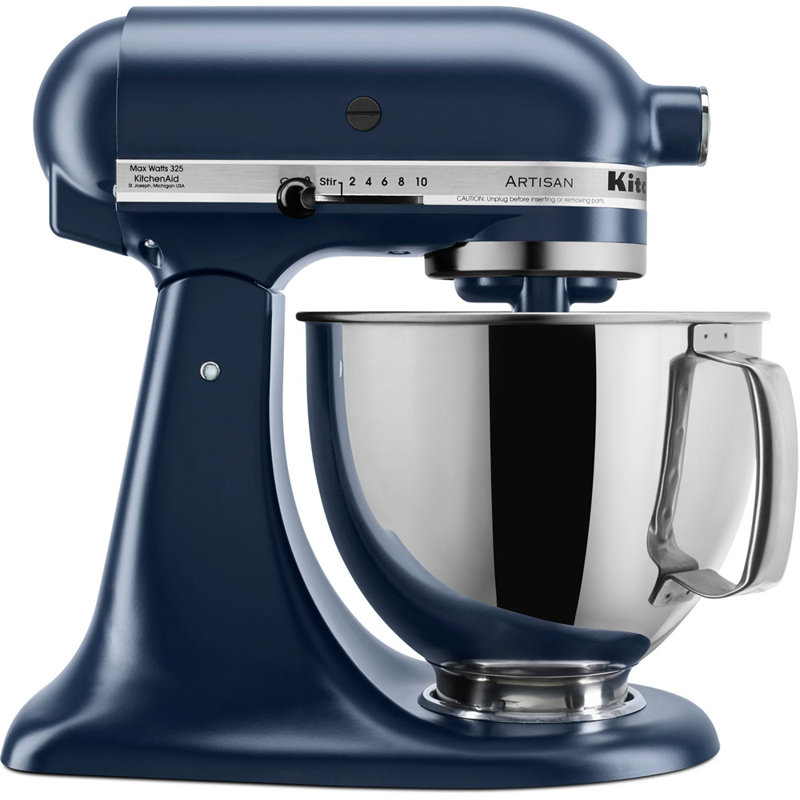 Batteur sur socle à tête inclinable de 5 pte Artisan® de KitchenAid®, Bleu encre